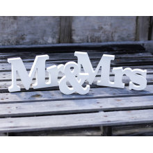Mr &amp; Mrs Wedding Sign H8 X W43cm Decoración de la boda Mr &amp; Mrs Letters